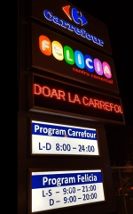 18. totem luminos modular Carrefour, Felicia- Iasi