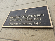 Placa funewrare  turnata in bronz Nicolae GRIGORESCU