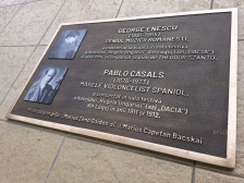 Placa comemorativa turnata in bronz hotel Dacia Lugoj